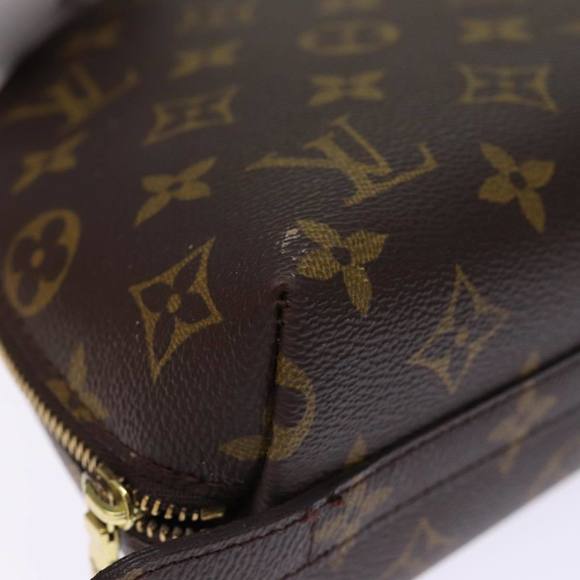 LOUIS VUITTON Monogram Trousse Demi Ronde Cosmetic Pouch M47520 LV Auth 74112 - Picture 7 of 16